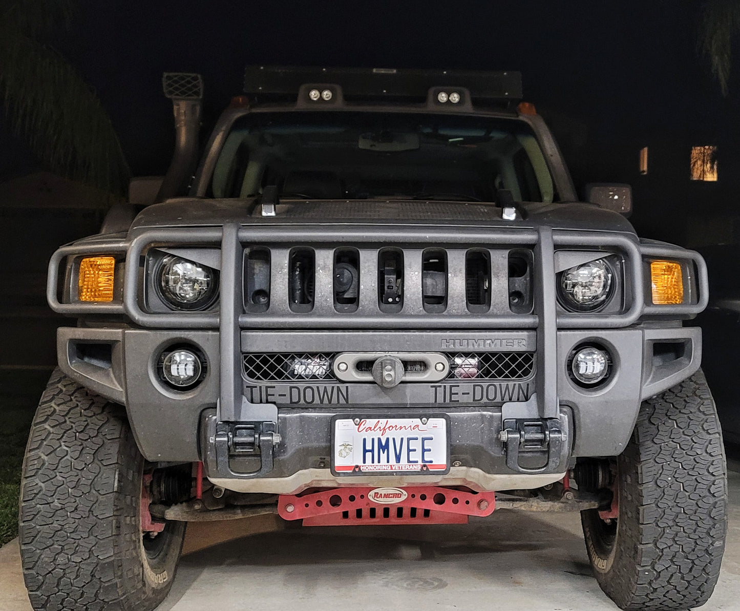 Hummer H3 Angry Eyes Grill Inserts